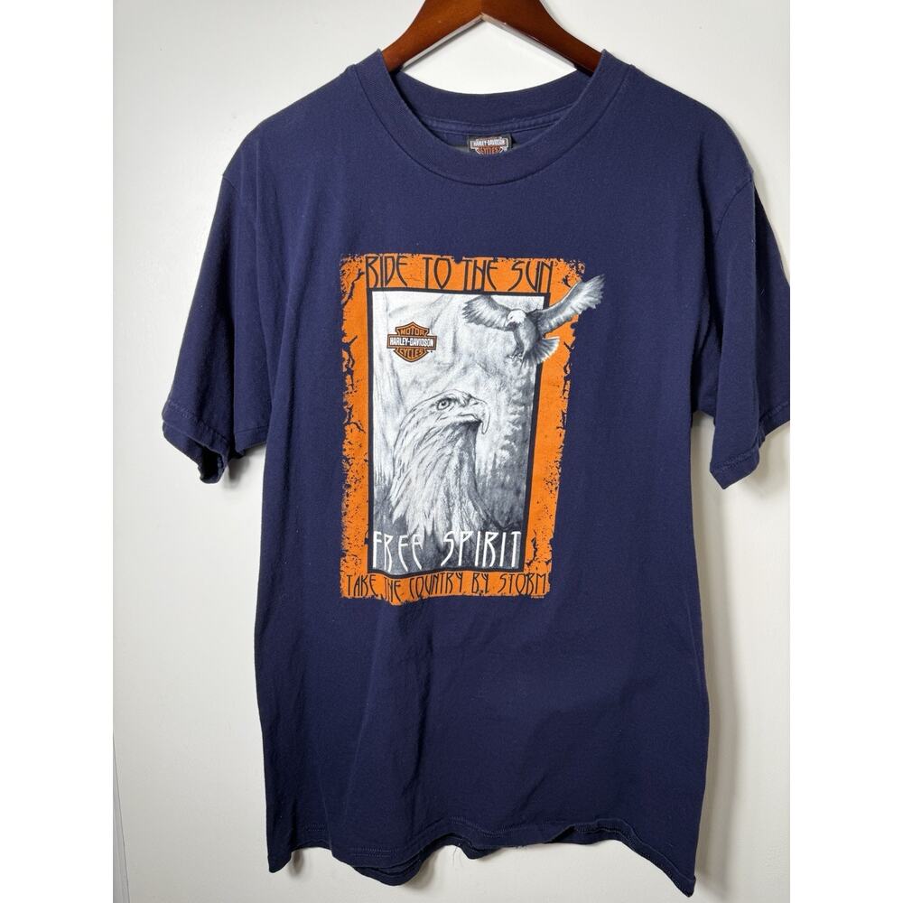 Harley Davidson Vintage 2002 Tee Ride To the Sun Free Spirit Men’s Size Large